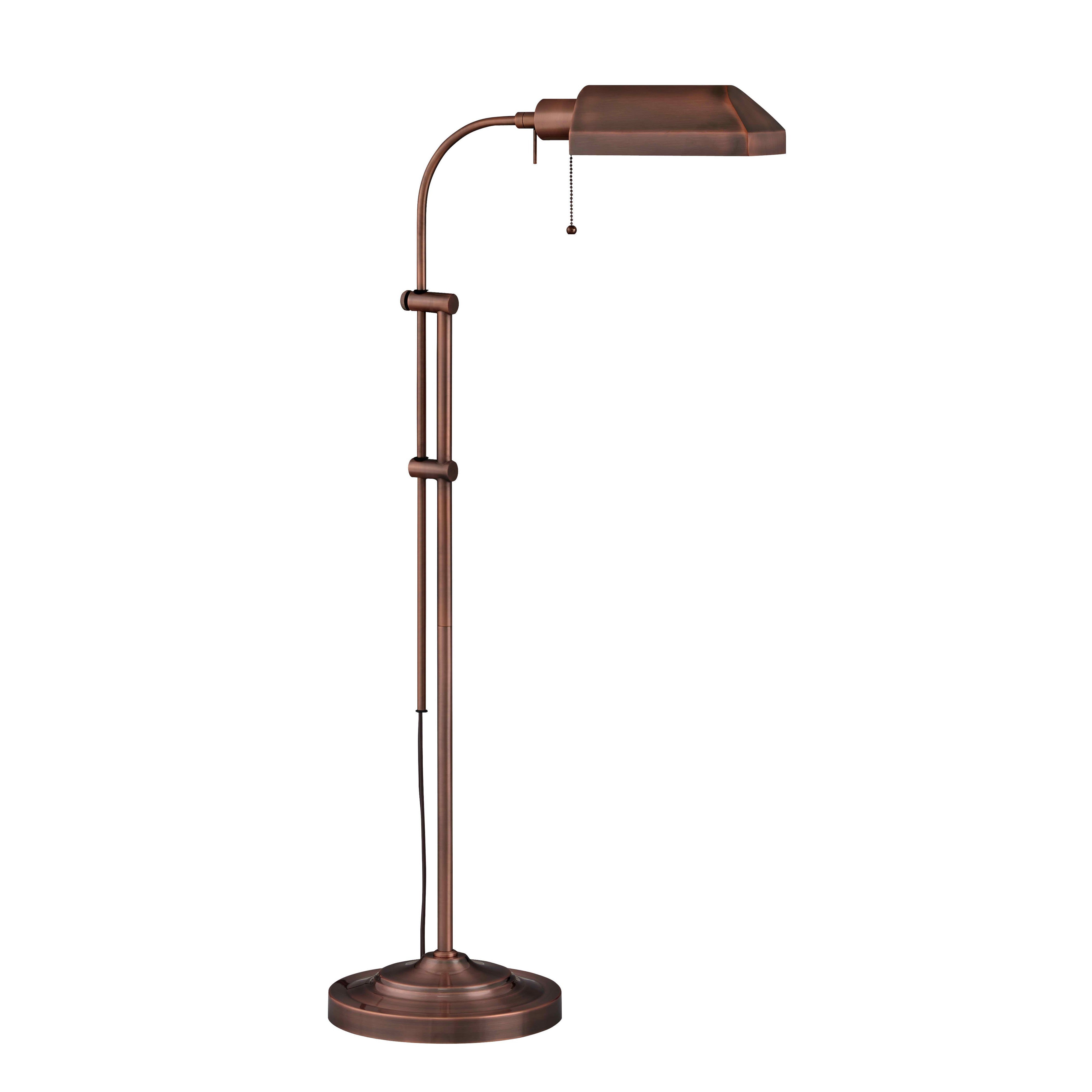 47-63 in. Floor Lamp with Swing Arm