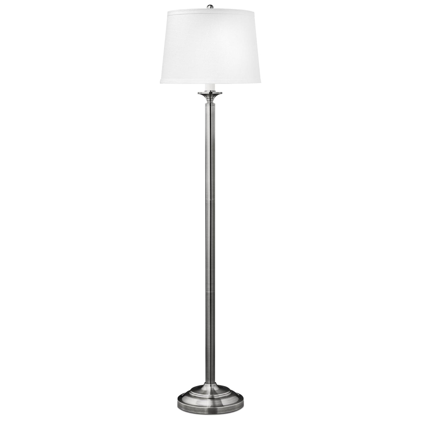 Medallion Lighting Optic Group 60" Brushed Steel Floor Lamp