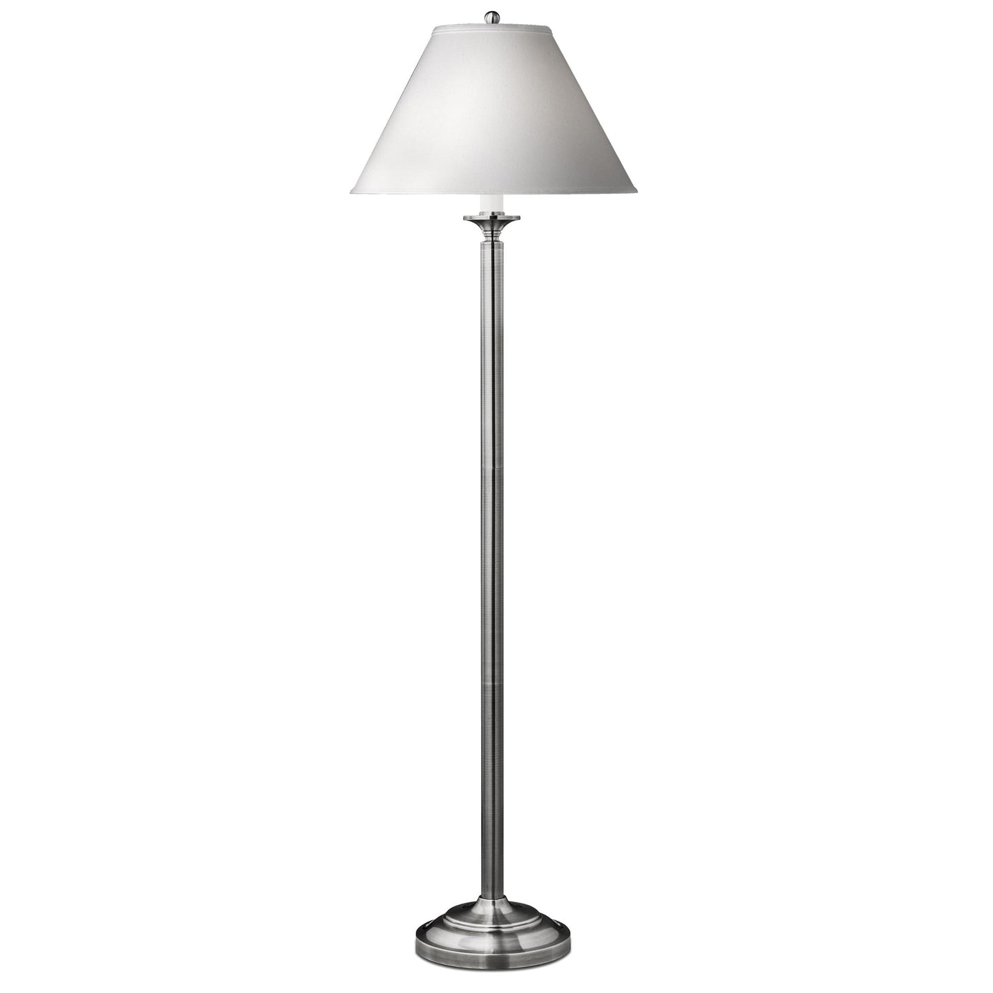 Medallion Lighting Optic Group 60" Brushed Steel Floor Lamp