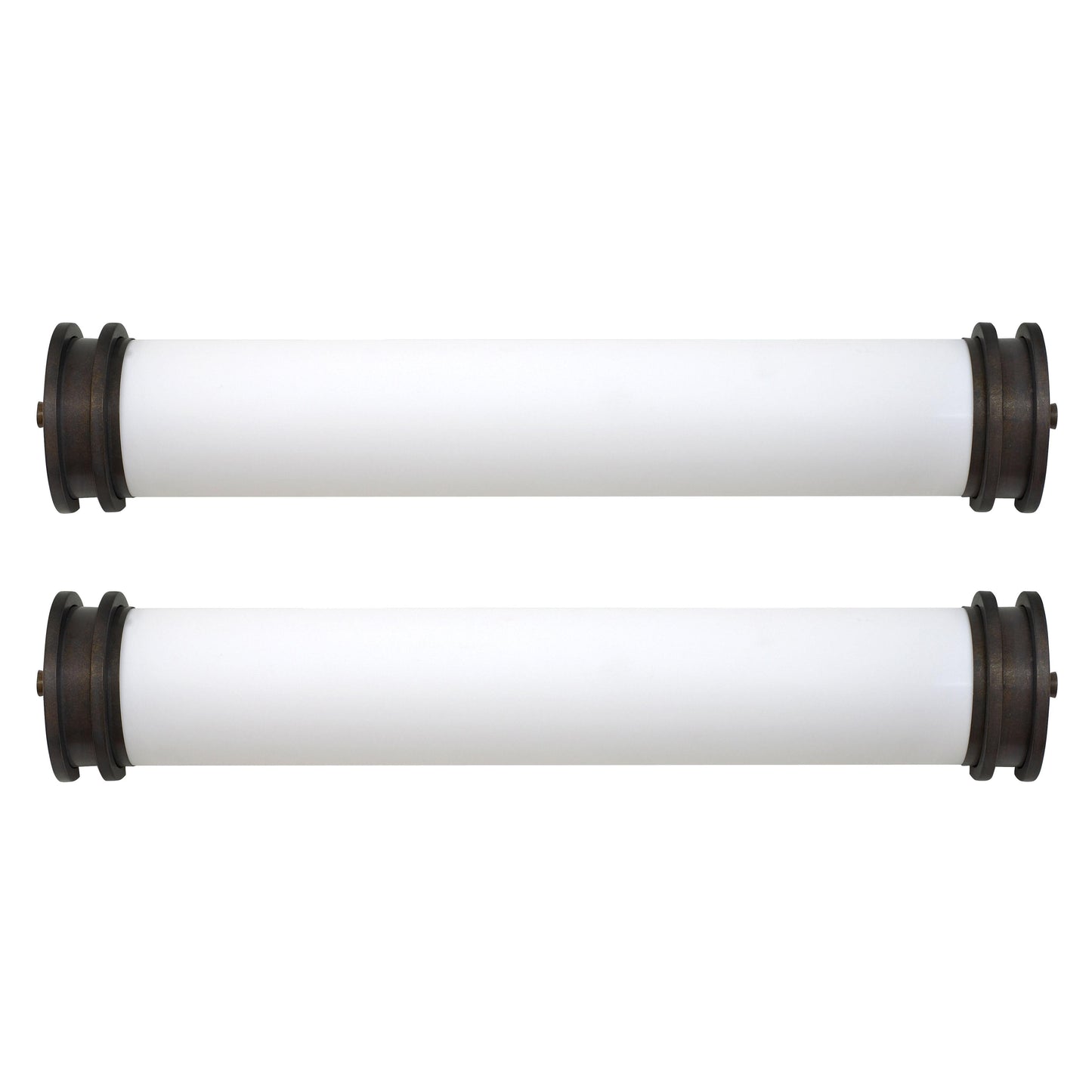 Medallion Lighting Spezia Collection 24" Bronze Steel/Acrylic Vanity Fixture - Set of 2