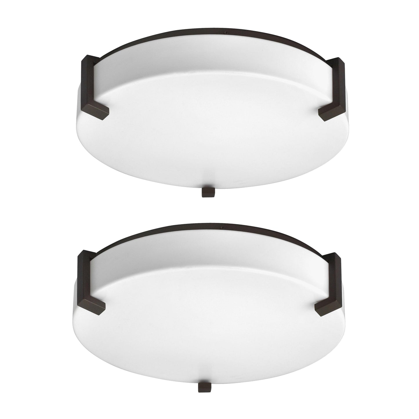 Medallion Lighting Truly Yours 16" Metallic Bronze Steel/Acrylic Flush Mount Ceiling Light - Set of 2