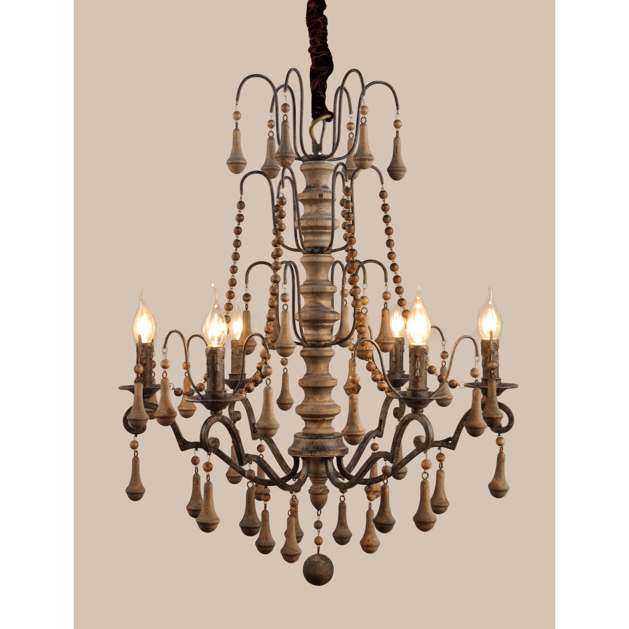 Meva Evelyn 27" Brown Lighting Lamps Depot