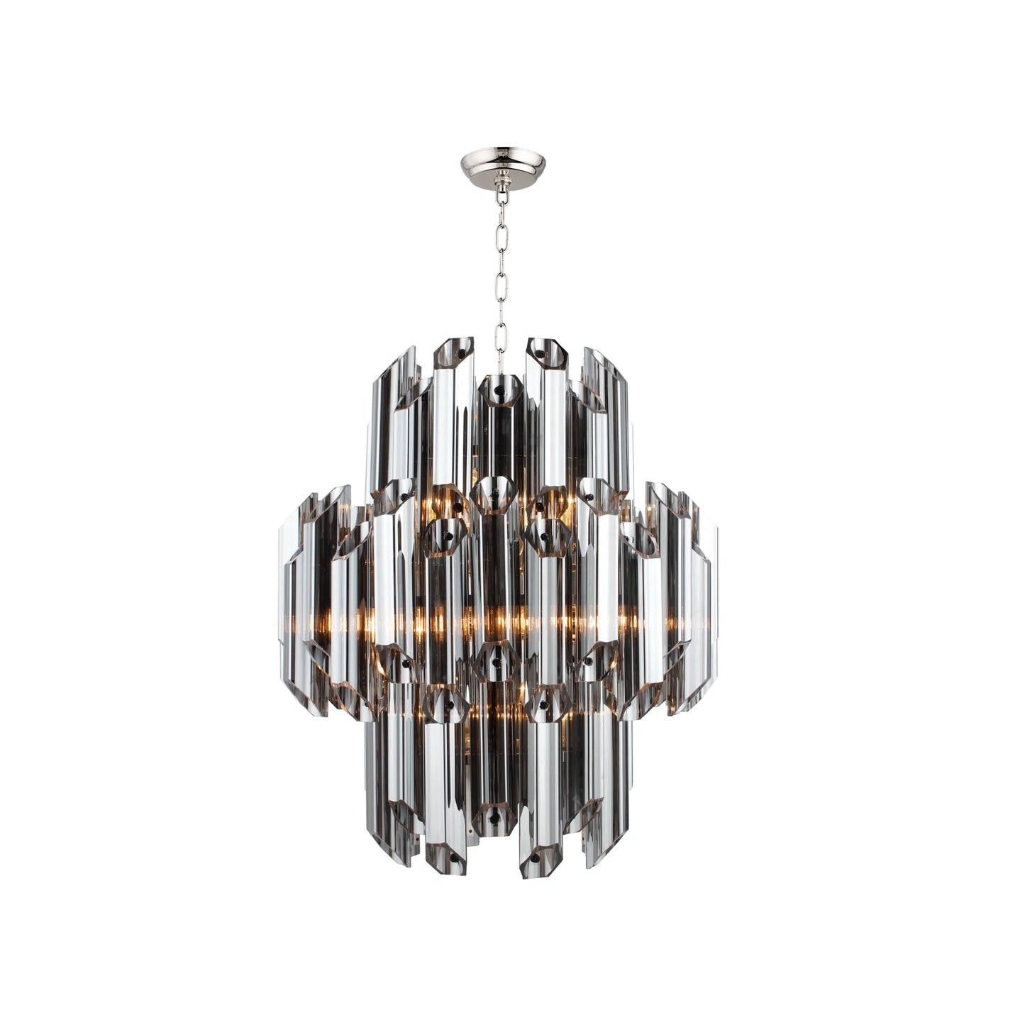 Meva Harmony 19" Smoke Chandelier