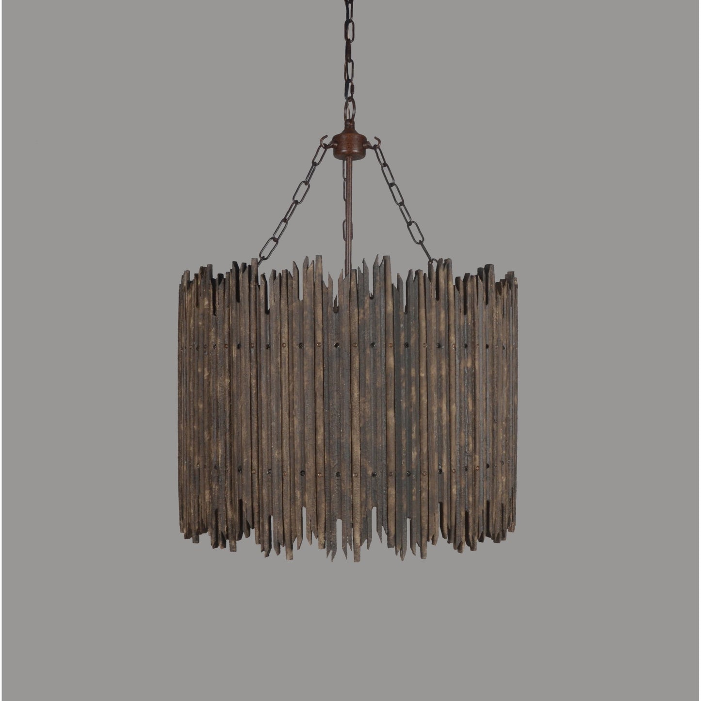 Meva Nell 24" Rustic Black Pendant