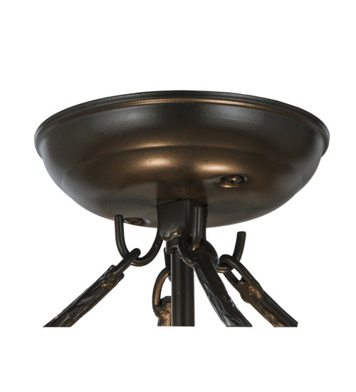 Meyda Lighting 15" 2-Light Timeless Bronze Semi-flush Mount Ceiling Light Hardware
