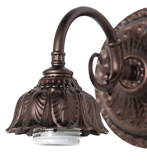Meyda Lighting 17276 5" Mahogany Bronze Wall Sconce Hardware