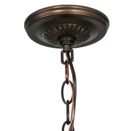 Meyda Lighting 20" 4-Light Mahogany Bronze Inverted Pendant Light Base