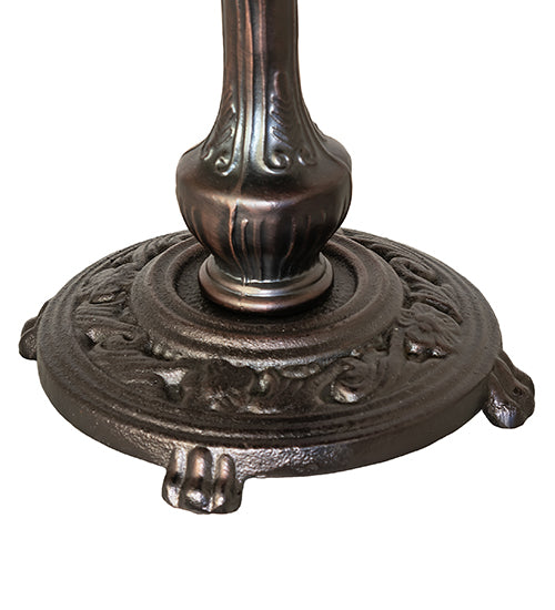 Meyda Lighting 20" Mahogany Bronze Bridge Arm Table Lamp Base Hardware