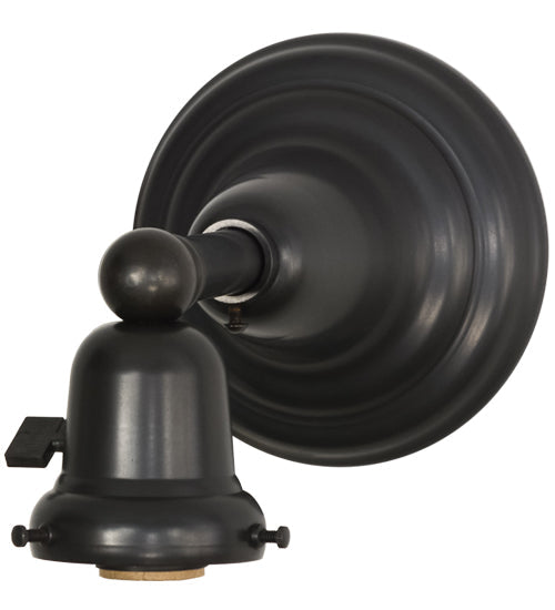Meyda Lighting 20663 5" Craftsman Brown on Brass Wall Sconce Hardware