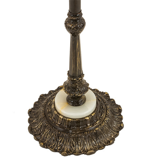 Meyda Lighting 210068 62" 3-Light Antique Brass Gloss Powder Coat Floor Lamp Base