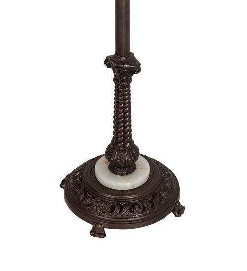 Meyda Lighting 226006 60" Mahogany Bronze Bridge Arm Floor Lamp Base