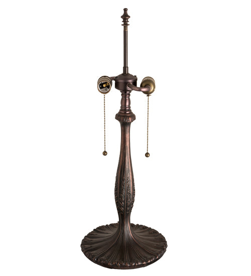 Meyda Lighting 23" 2-Light Mahogany Bronze Renaissance Table Lamp Base