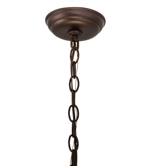 Meyda Lighting 30459 20" 3-Light Mahogany Bronze Pendant Light Hardware