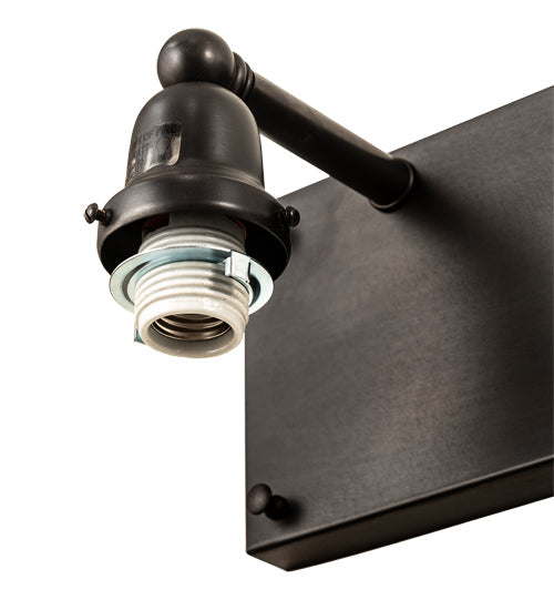 Meyda Lighting 36" 4-Light Craftsman Brown Vanity Light Hardware