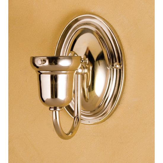 Meyda Lighting 4" Polished Nickel Wall Sconce