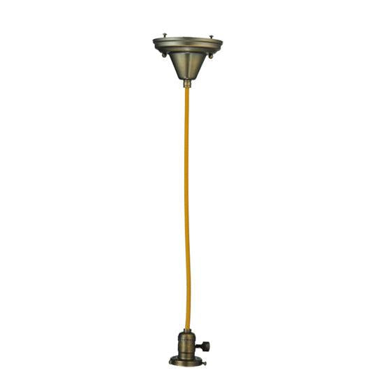 Meyda Lighting 5" Antique Brass Pendant Light Hardware