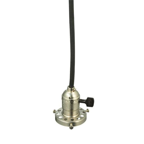 Meyda Lighting 5" Brushed Nickel Pendant Light Hardware