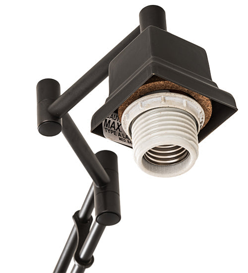 Meyda Lighting 5" Craftsman Brown Swing Arm Wall Sconce Hardware