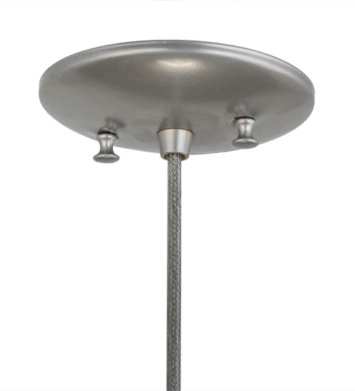 Meyda Lighting 5" Nickel Powdercoat Pendant Light With White Cylinder Shade Glass