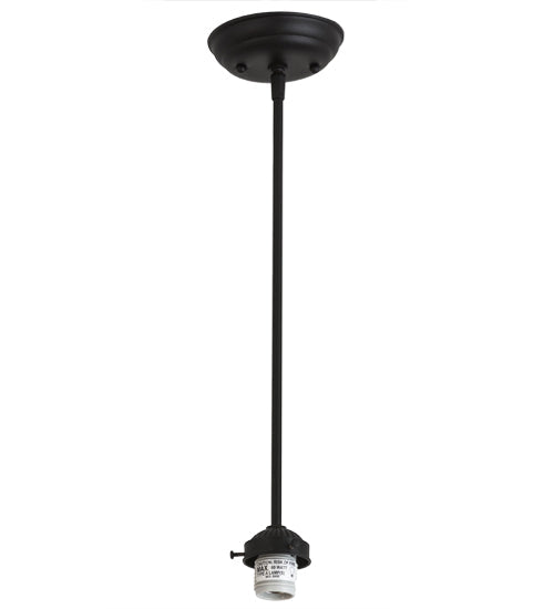 Meyda Lighting 5"W x 20"H Black Pendant Light Hardware