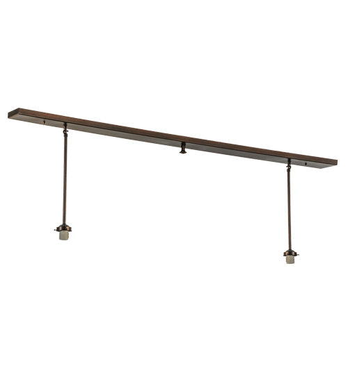 Meyda Lighting 60" 2-Light Mahogany Bronze Island Pendant Light Hardware