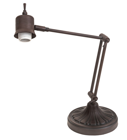 Meyda Lighting 7" Mahogany Bronze Swing Arm Table Lamp Base