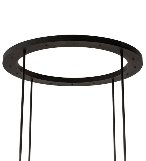 Meyda Lighting Alva 49" 16-Light Solar Black & Buttered Brass Cilindro Pendant Light