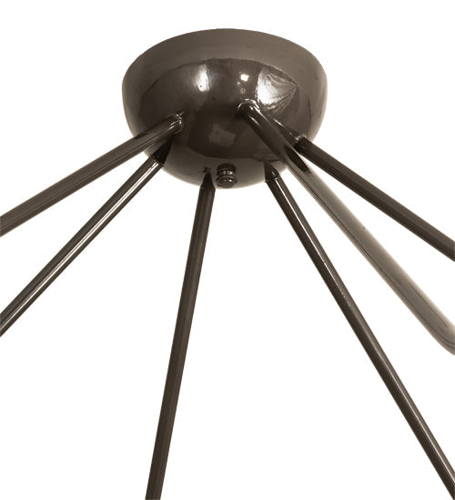 Meyda Lighting Alva 76" 12-Light Black Fox Glossy Asta Chandelier