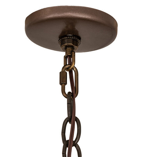 Meyda Lighting Antlers 52" 7-Light Antique Copper Island Chandelier