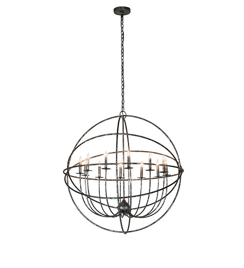 Meyda Lighting Atom Enerjisi 42" 12-Light Gunmetal Chandelier