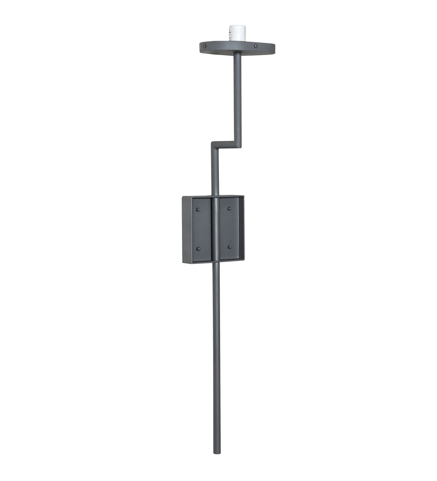 Meyda Lighting Ausband 7" Light Gray Wrinkle Wall Sconce With Contrail Mist Idalight Shade