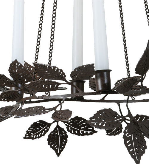 Meyda Lighting Autumn Crown 18" 4-Candle Cafe Noir Pendant
