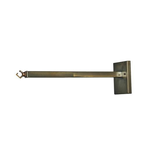Meyda Lighting Bear at Dawn 23" 2-Light Antique Copper Hanging Wall Sconce With Silver Mica Shade Glass