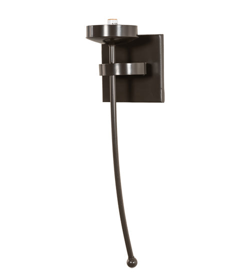 Meyda Lighting Bechar 6" Timeless Bronze Wall Sconce With Amber Tawnyrock Idalight Shade