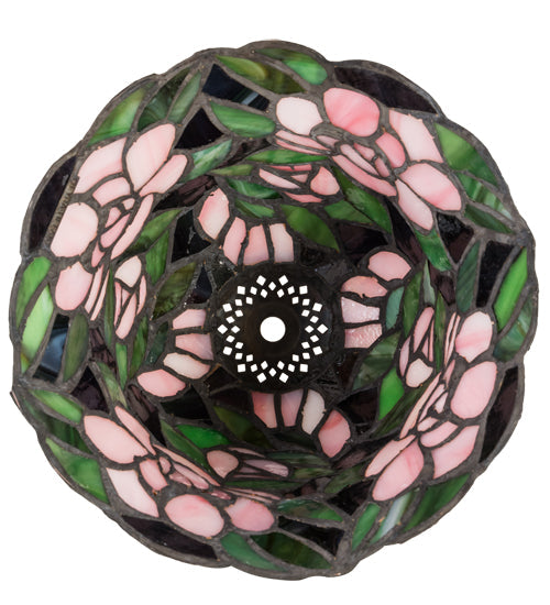 Meyda Lighting Begonia 8" Multi-Colored Shade Glass