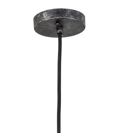 Meyda Lighting Bola 15" Black Nickel Pendant Light With Clear Glass Orb Shade Glass