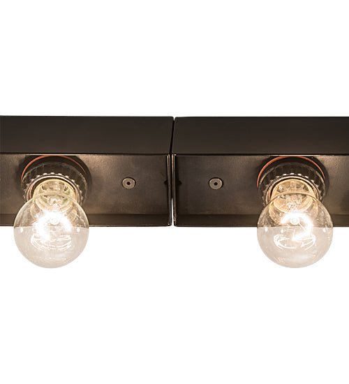 Meyda Lighting Caldero 216" 35-Light Gloss Black Flush Mount Light