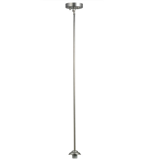 Meyda Lighting Chambord Swirl 18" Brushed Nickel Pendant Light With Violet Fused Shade Glass