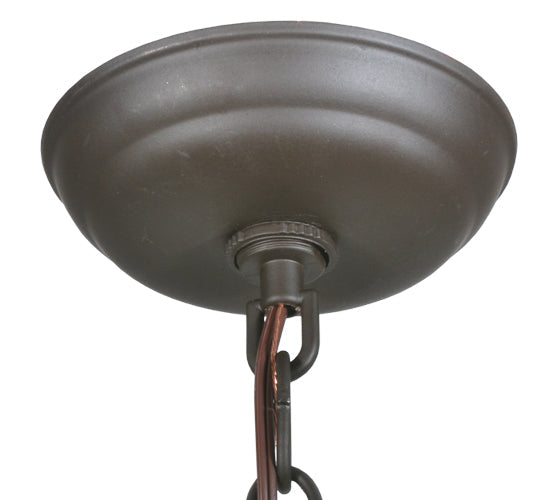 Meyda Lighting Cilindro 6" Oil Rubbed Bronze Mini Pendant Light With Whitestone Idalight Shade Glass