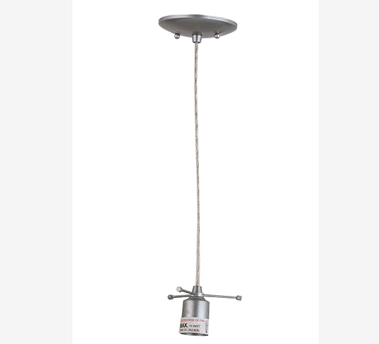 Meyda Lighting Cilindro 6" Sparkle Silver Play Mini Pendant Light With Frosted Orange Idalight Shade Glass