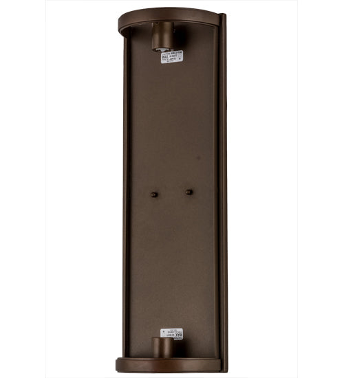 Meyda Lighting Cilindro 8" 2-Light Tyler Bronze Wall Sconce With Beige Fleshtone Idalight Shade Glass