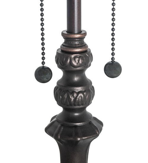 Meyda Lighting Classic 23" 3-Light Mahogany Bronze Table Lamp Base
