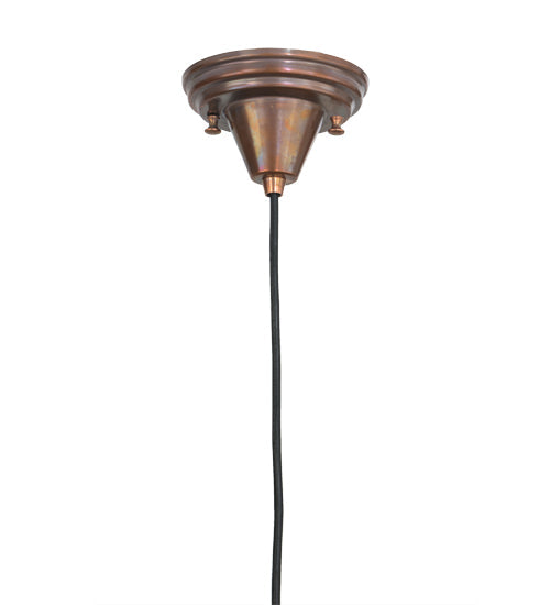 Meyda Lighting Cone 10" Vintage Copper Rivet Constellation Pendant Light