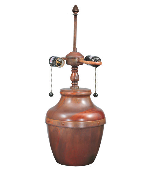 Meyda Lighting Copper 20" 2-Light Washed Copper Table Lamp Base