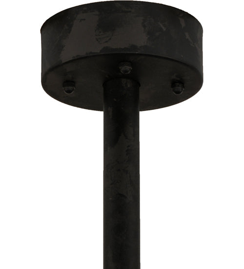Meyda Lighting Costello 60" 16-Light Costello Black Chandelier With Amber Faux Candlelight