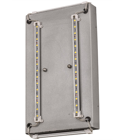 Meyda Lighting Country Inn 11" LED Smoke Wall Sconce With Statuario Idalight Shade