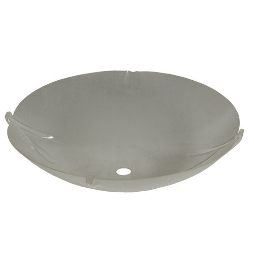 Meyda Lighting Crinkle 26"W x 6"H Clear Seeded Shade Glass