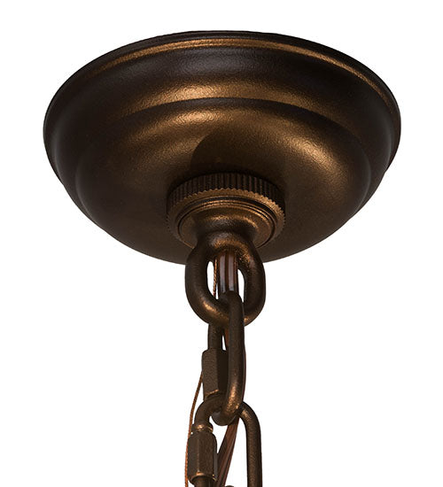 Meyda Lighting Cyclone 20" 13-Light Mahogany Bronze Chandelier