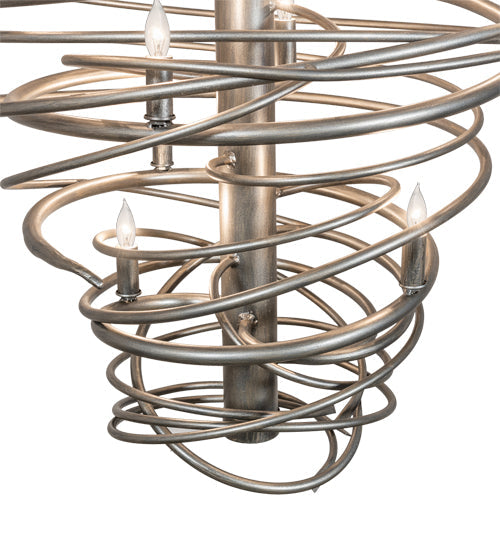 Meyda Lighting Cyclone 64" 36-Light Industrial Steel Chandelier