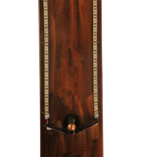 Meyda Lighting Deep Polaris 17" LED Transparent Copper Wall Sconce With Blue Sapphire Idalight Shade Glass